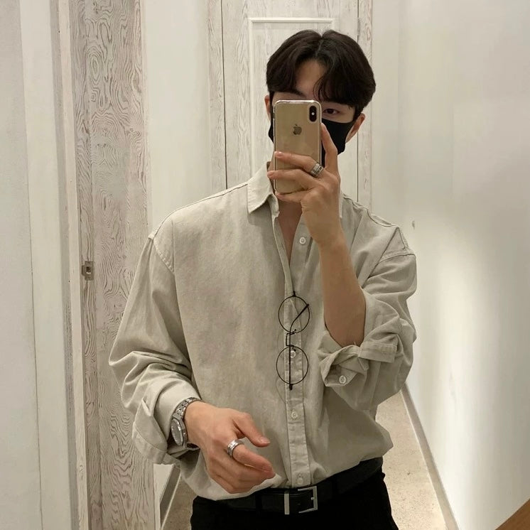 Trendy Long-Sleeve Shirt