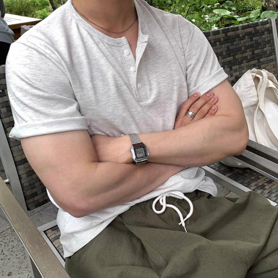 Summer Basic Round Neck Tee
