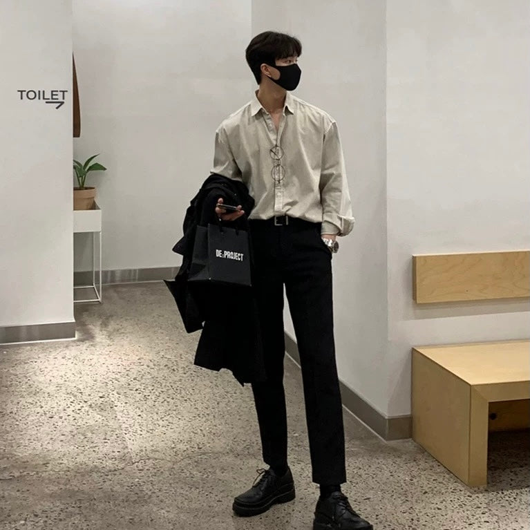 Trendy Long-Sleeve Shirt