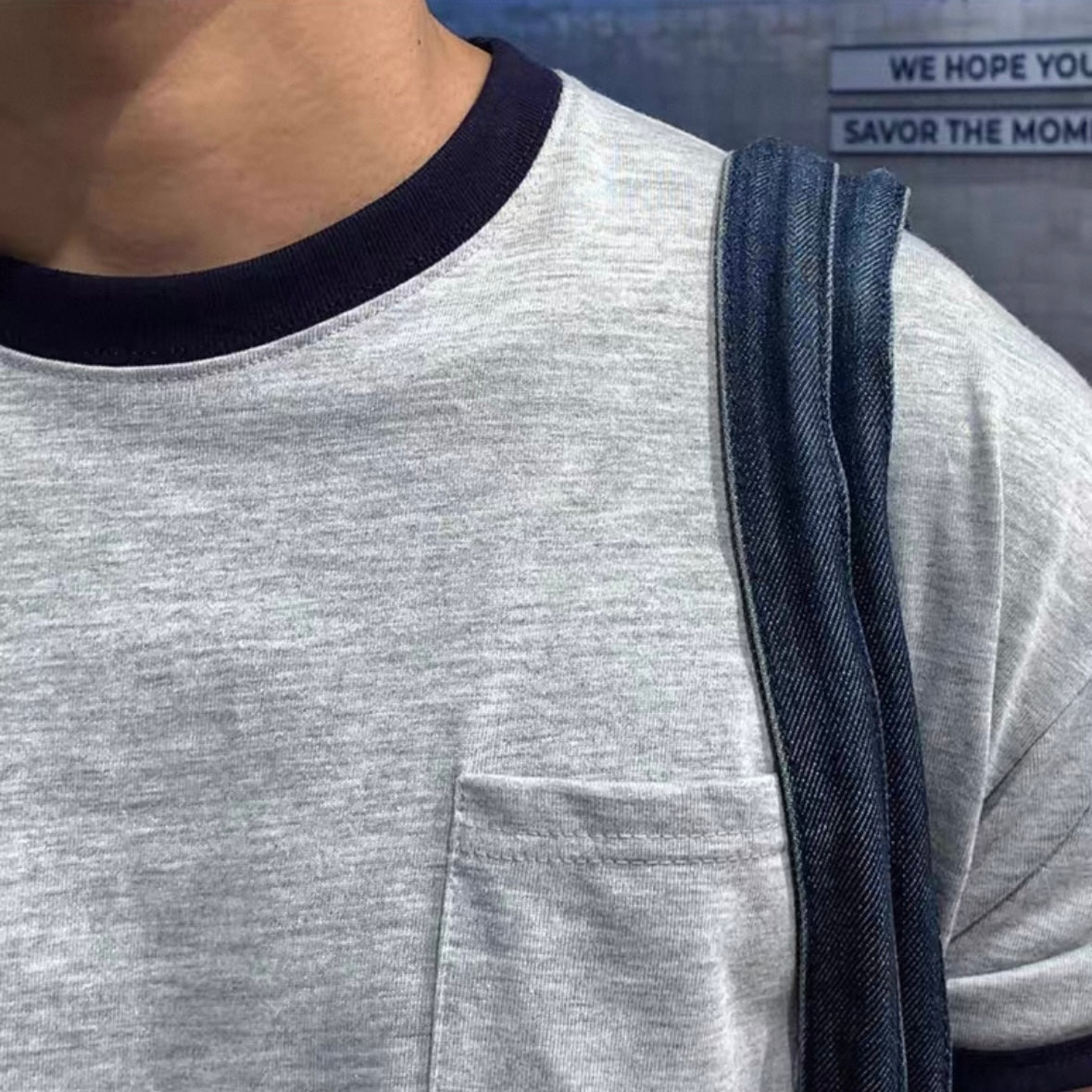 Korean Trendy Color Block T-shirt