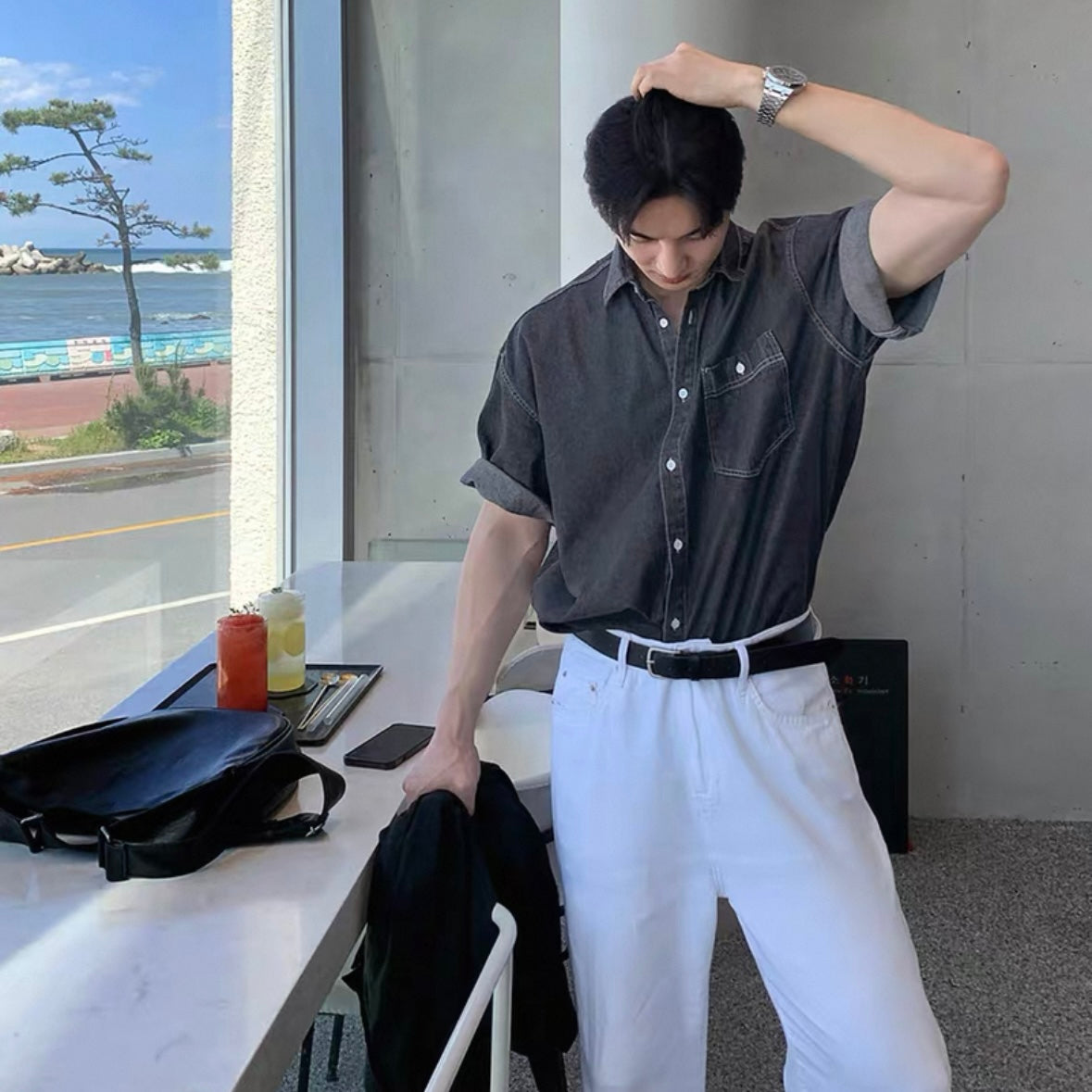 Korean Stylish Casual Denim Shirt