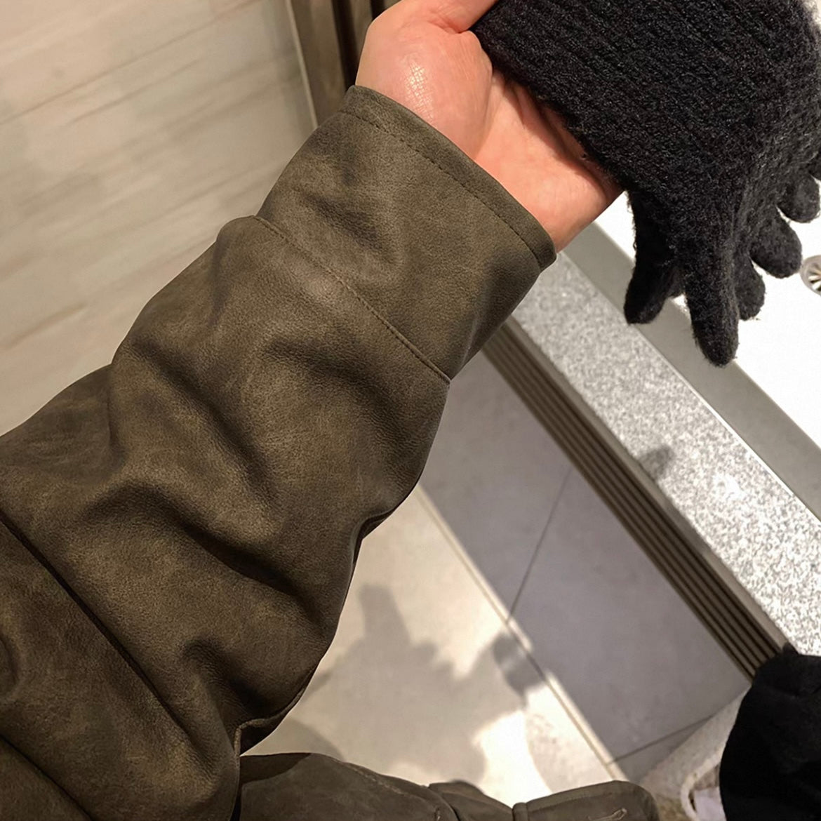 Retro Grunge Suede Jacket