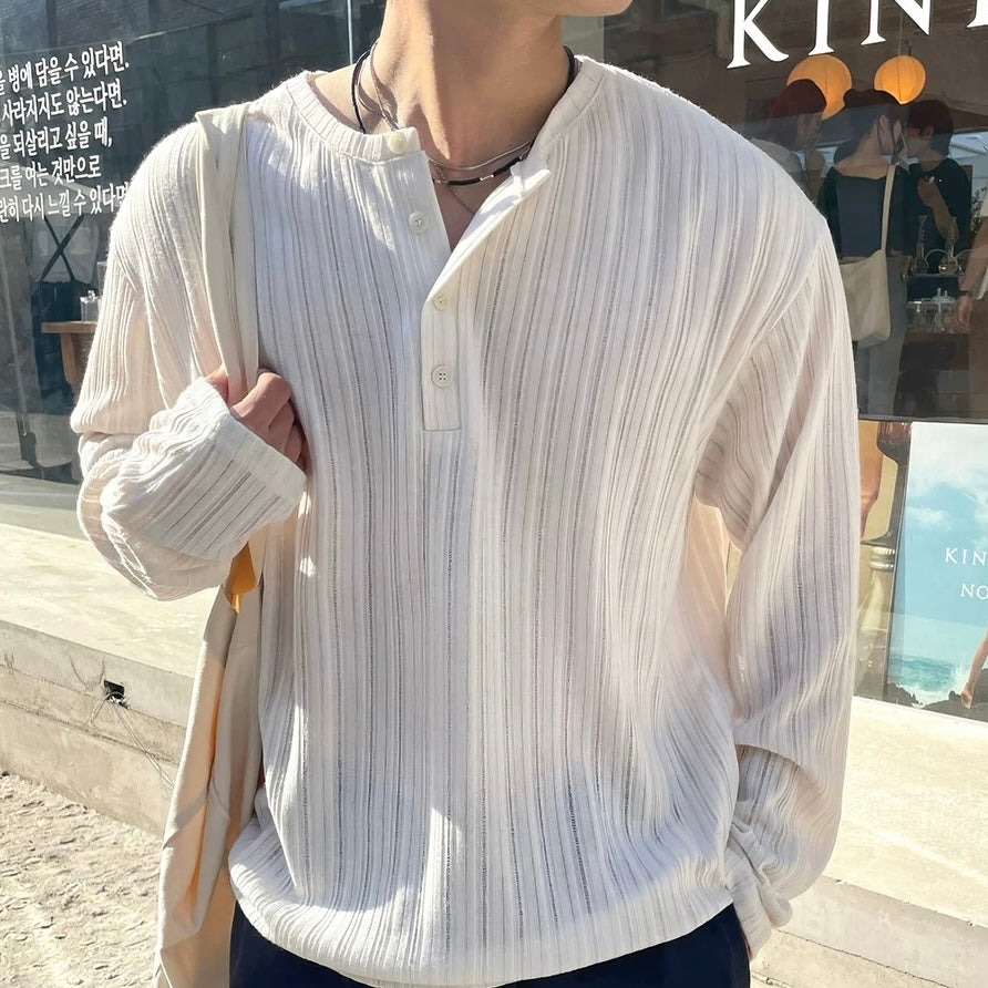 Long Sleeve T-Shirt Casual Knit Tops