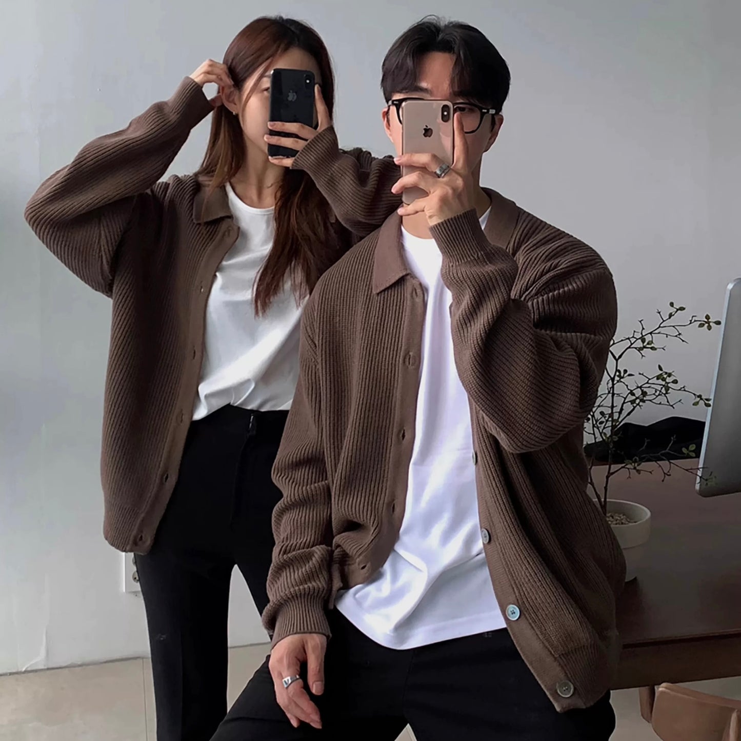 Casual loose simple cardigan