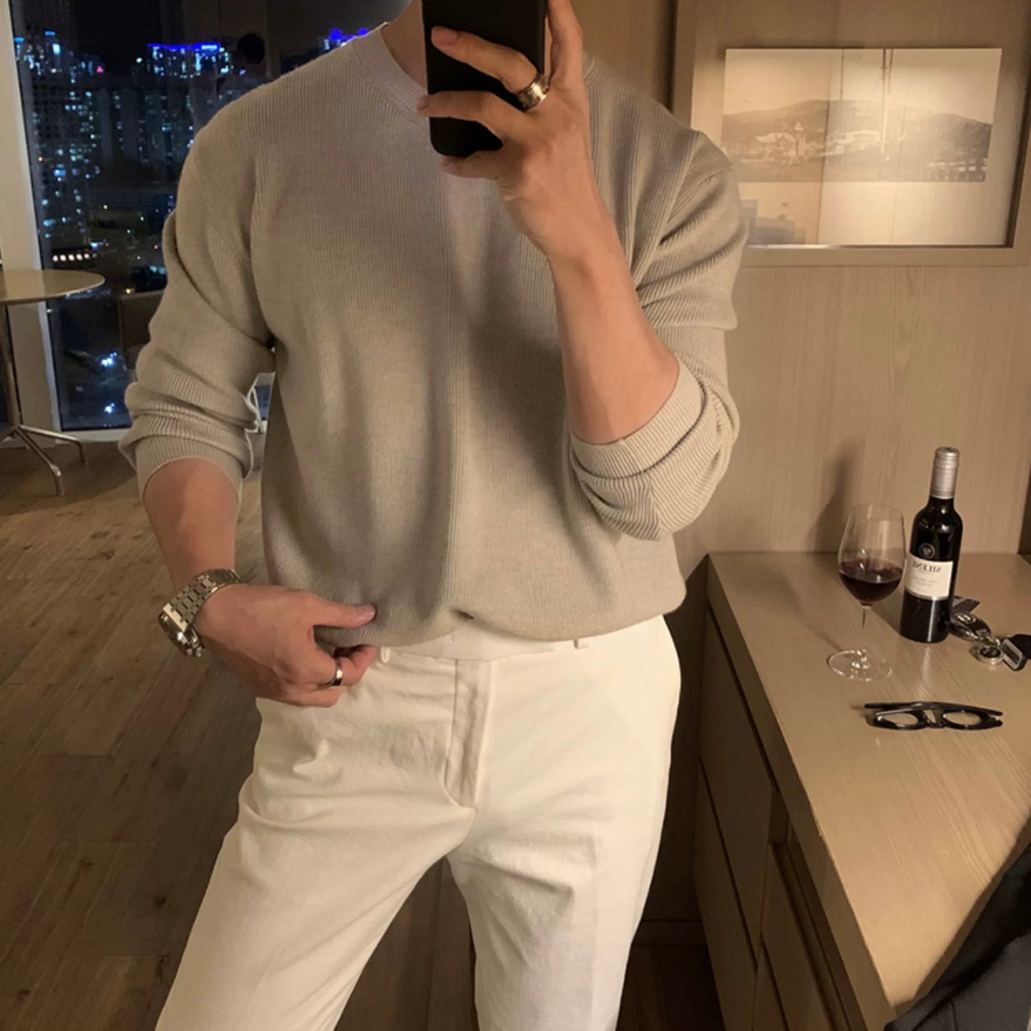Round Neck Loose Pullover