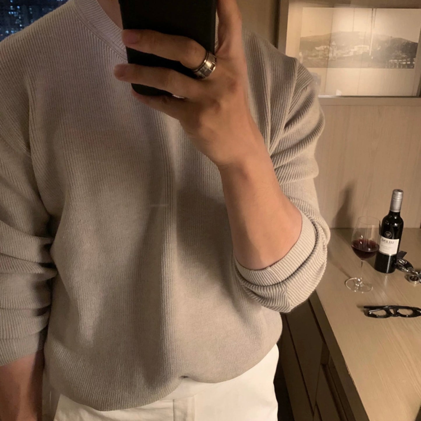 Round Neck Loose Pullover