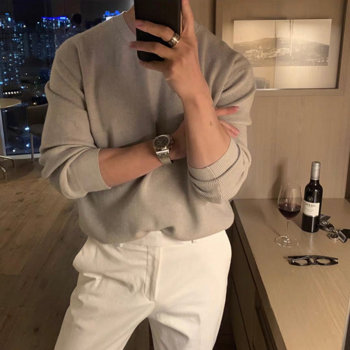 Round Neck Loose Pullover