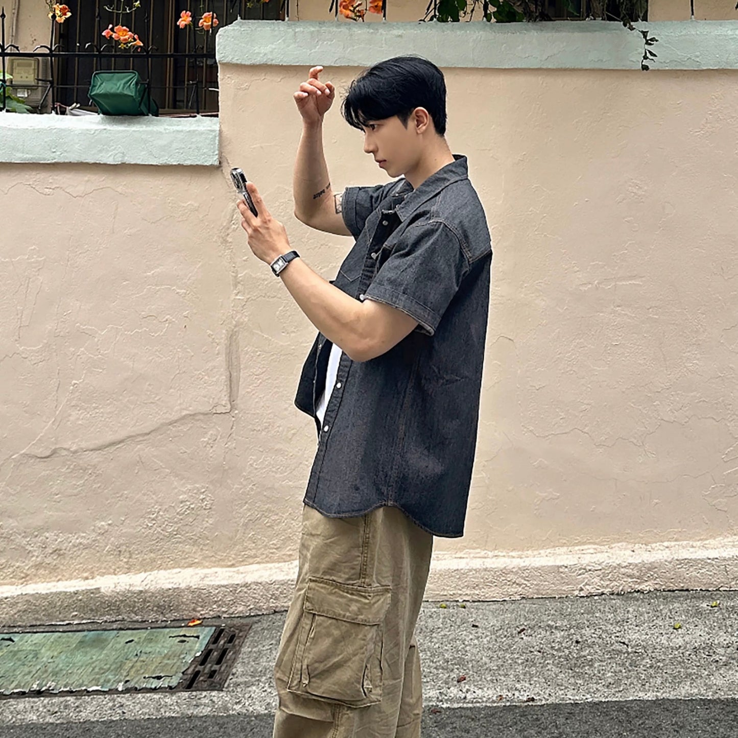 Korean Stylish Denim Shirt