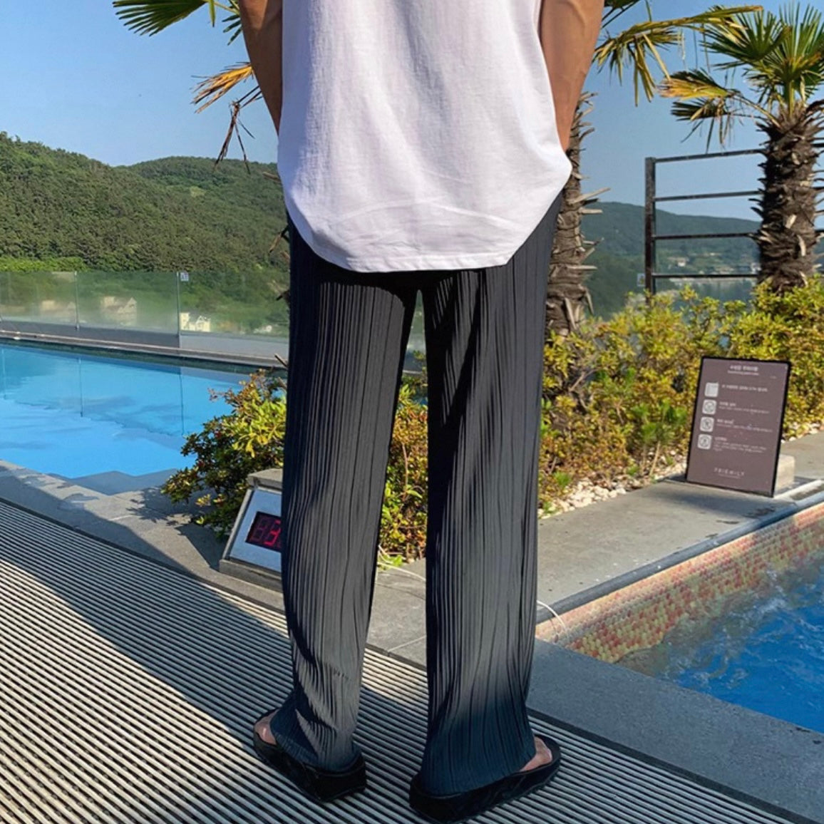 Korean Style Wide-Leg Pants