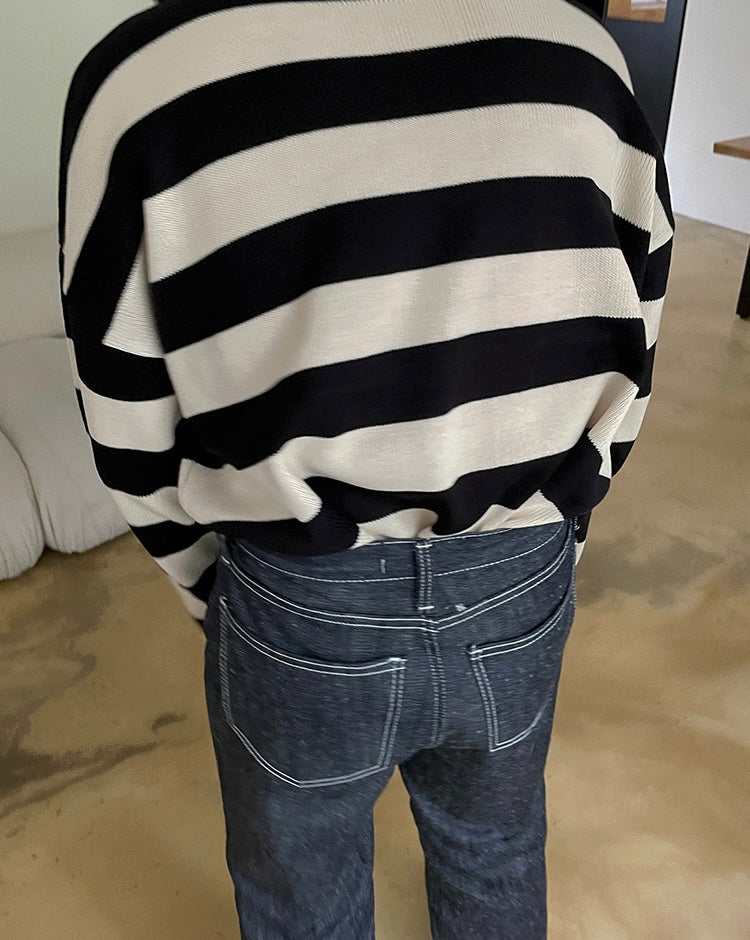 Open straight drag pants