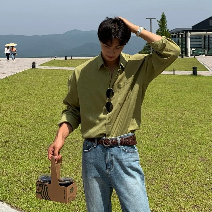 Breeze Green Casual Shirt