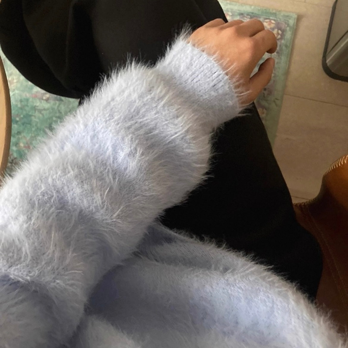 Warm Mohair Knit Sweater