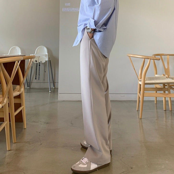 Straight drape pants