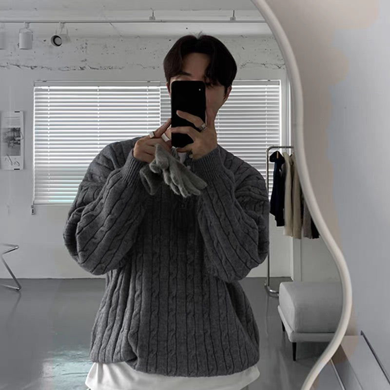 Classic Twisted Knit Sweater
