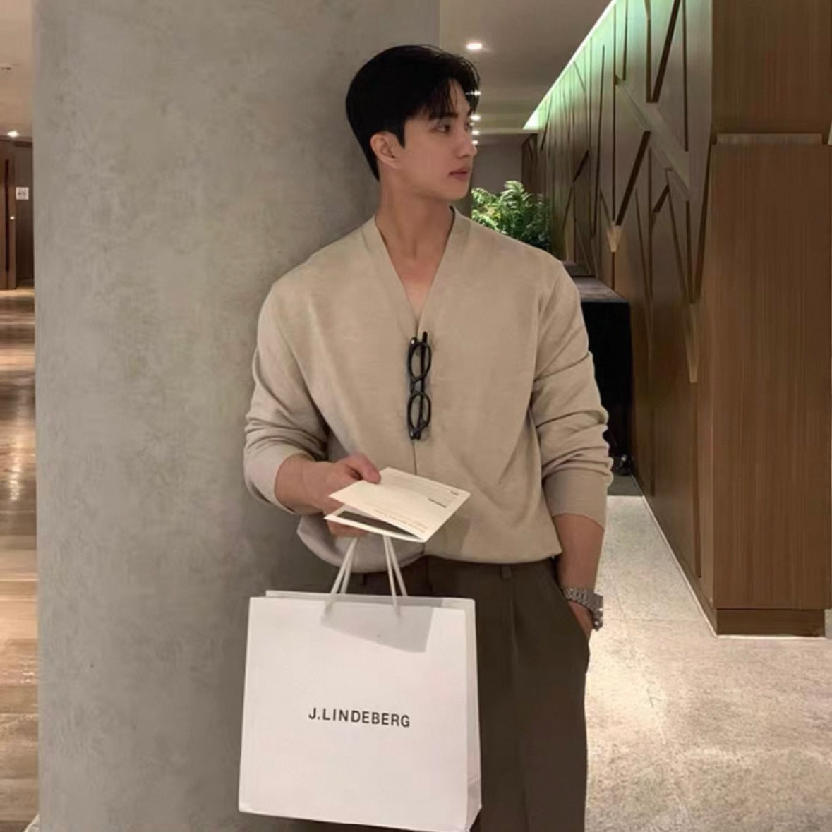 Korean Cozy V-Neck Knit Sweater