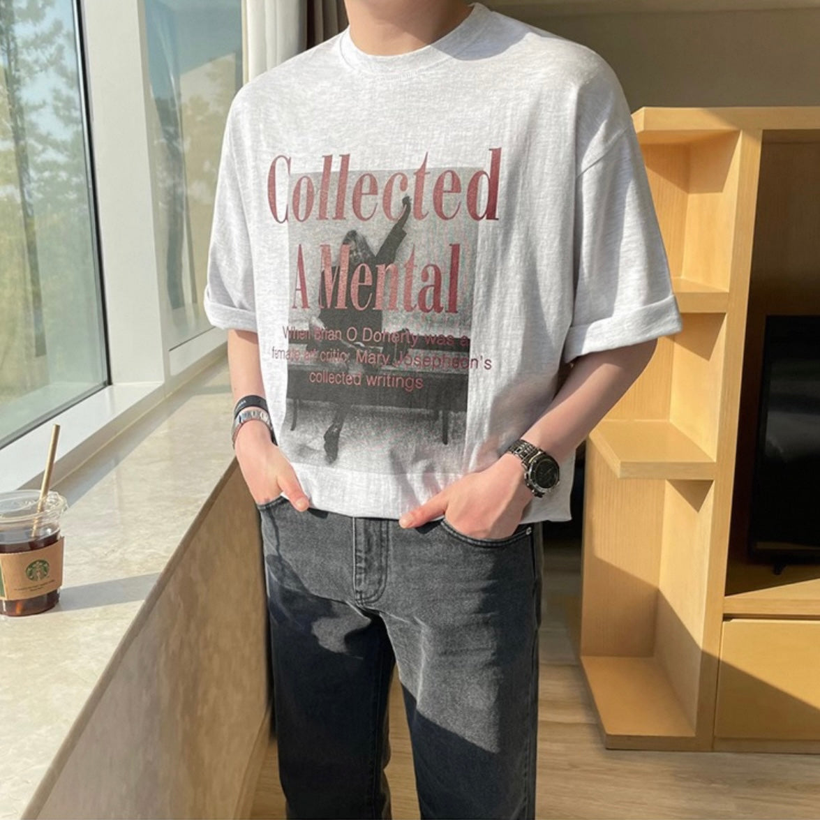 Loose Fit Graphic Cotton Shirt