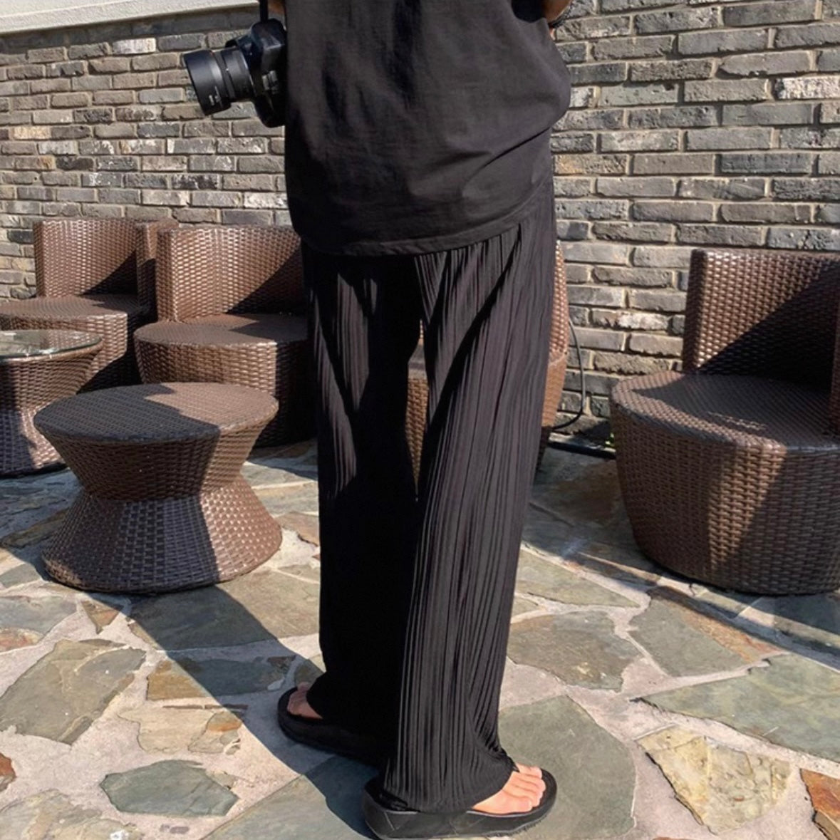 Korean Style Wide-Leg Pants
