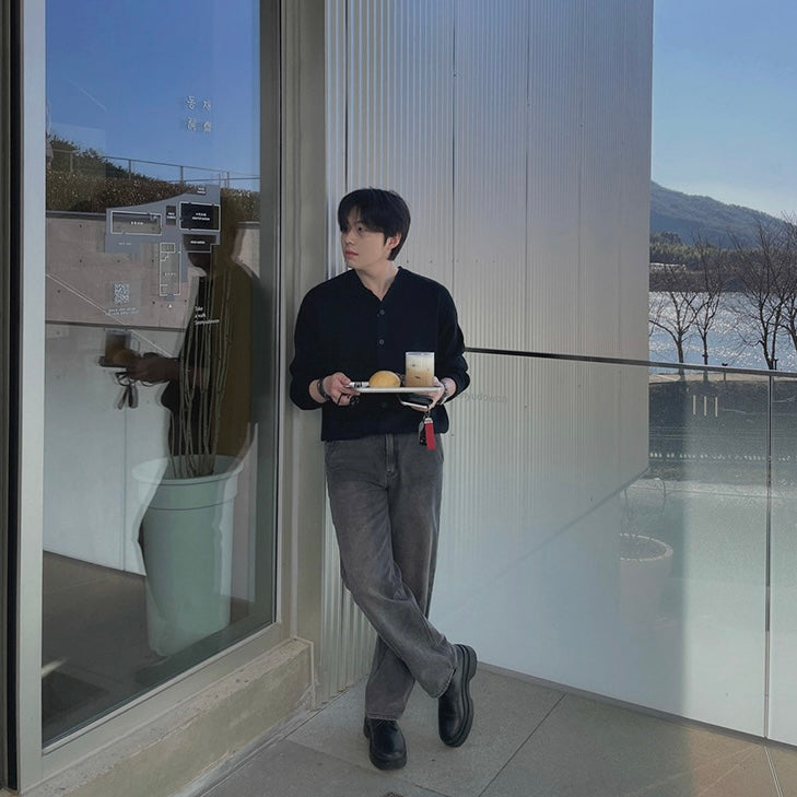 Trendy casual straight pants