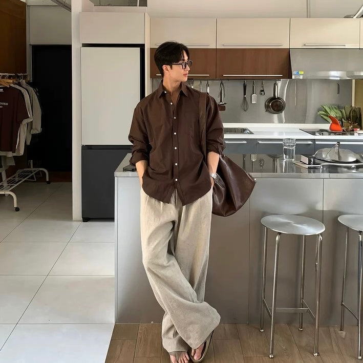 Linen Long Sleeve Shirt