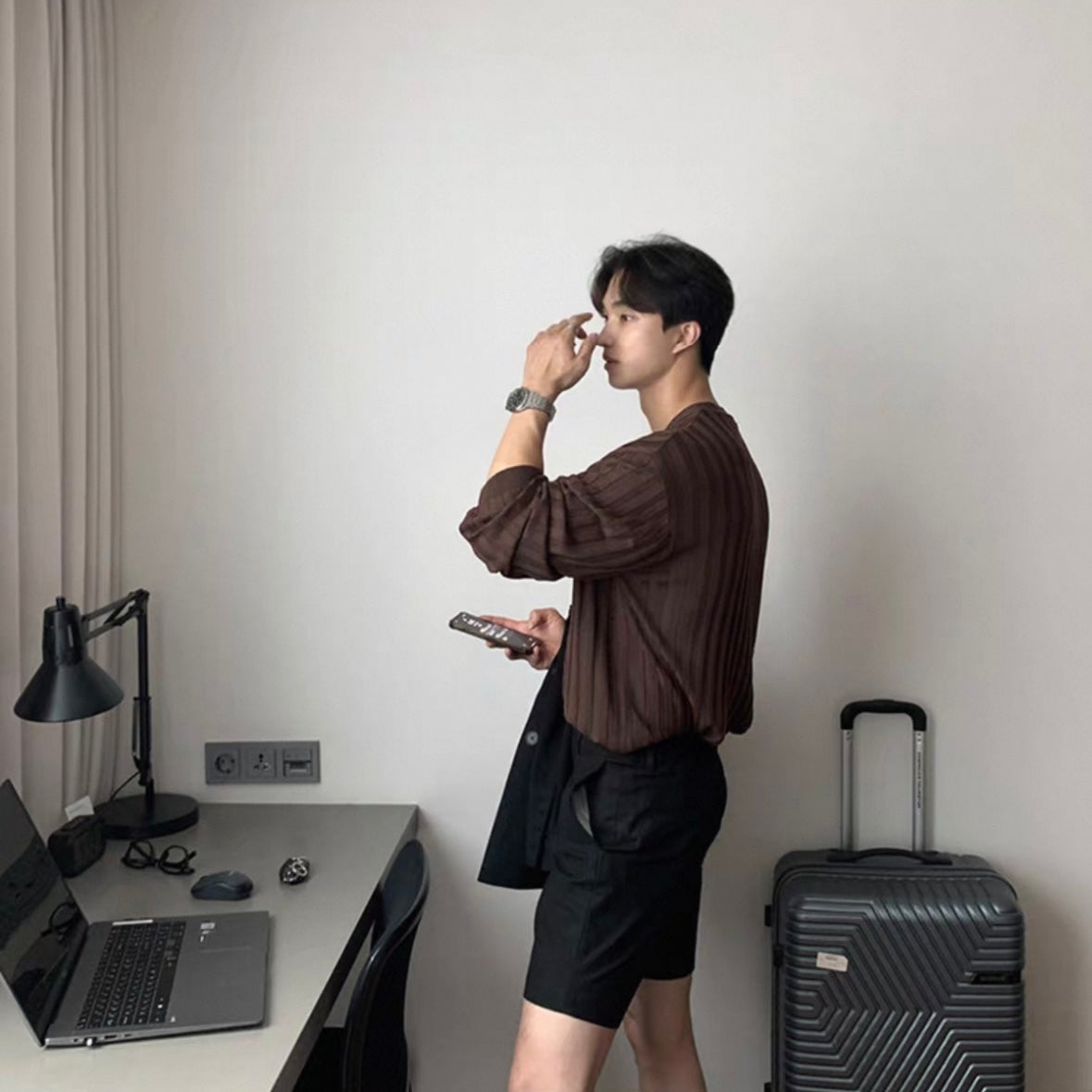Korean Muscle Knit Cardigan
