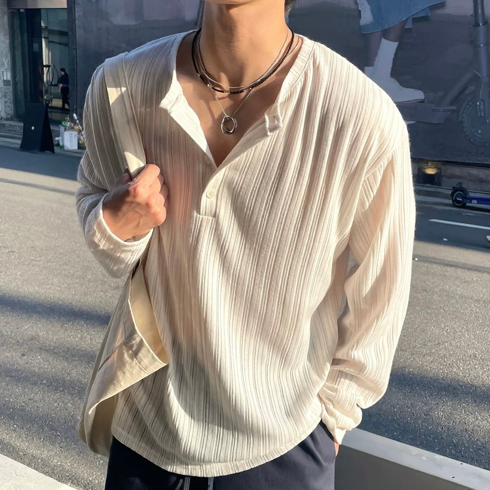 Long Sleeve T-Shirt Casual Knit Tops