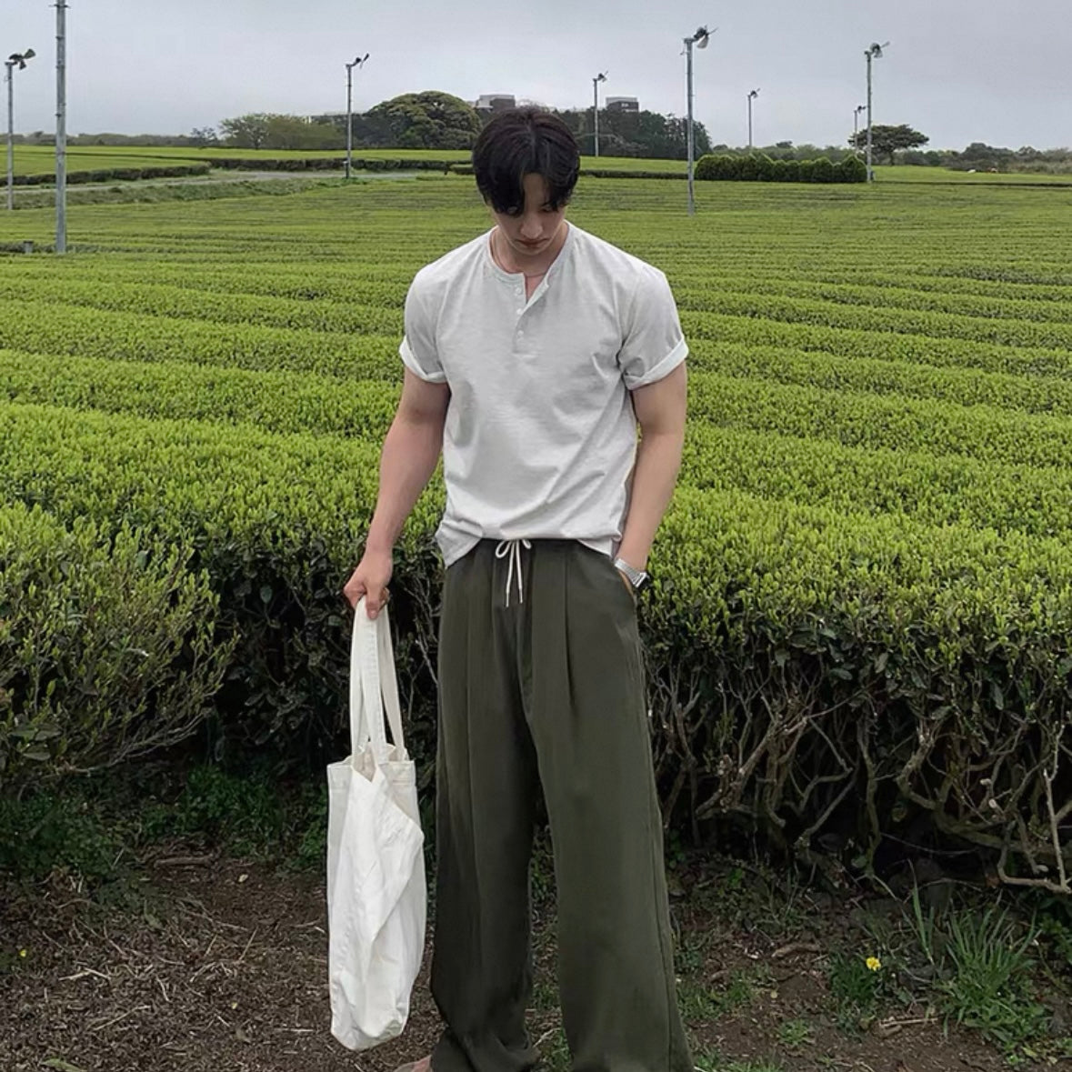 Summer Basic Round Neck Tee