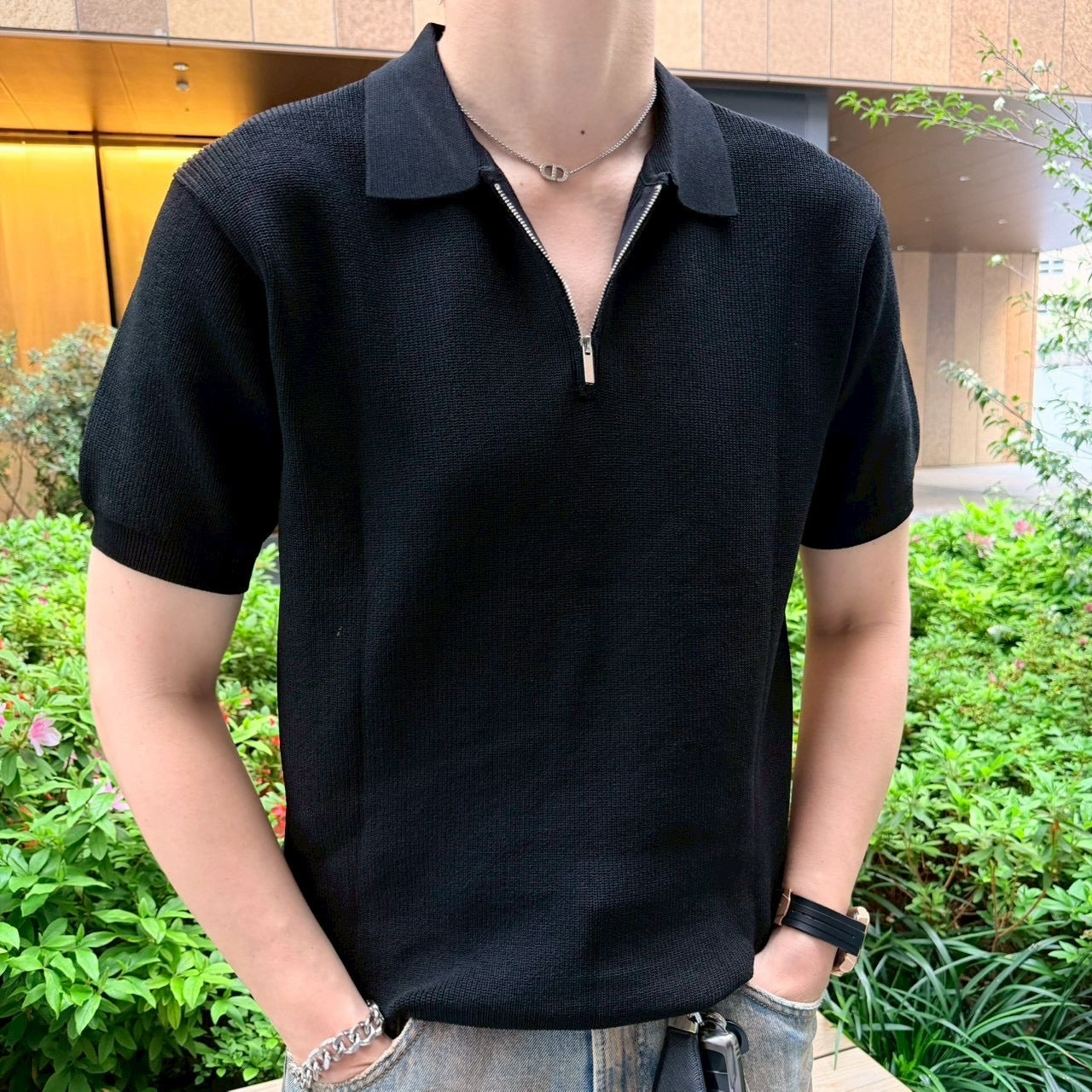 Breezy Knit Short-Sleeve Shirt