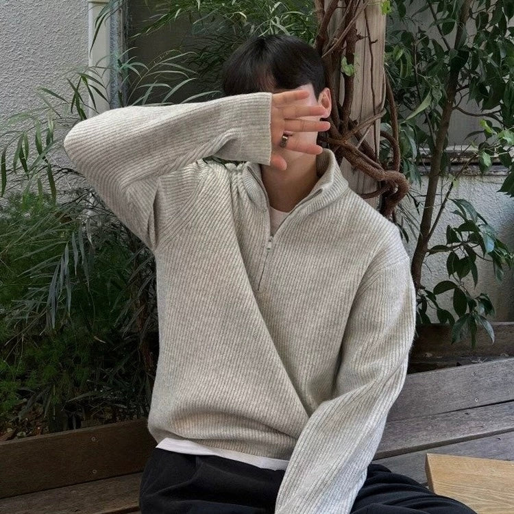 Korean Loose Simple Knit Sweater