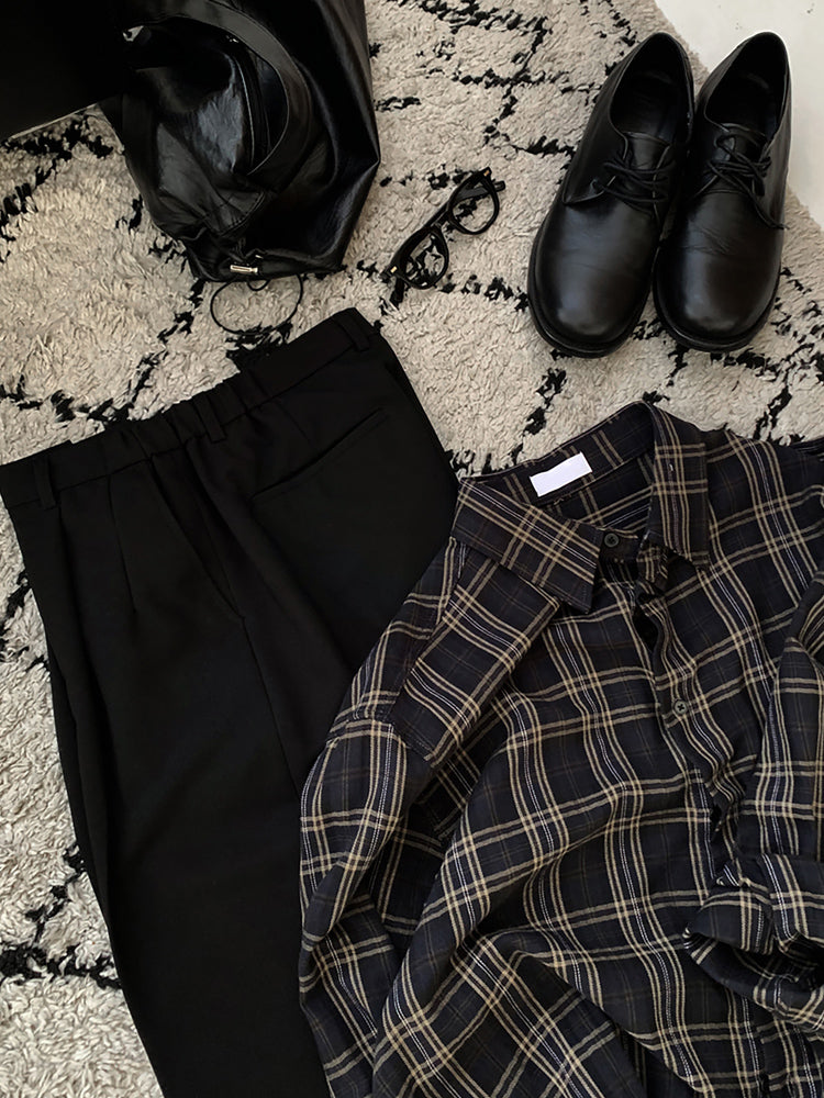 Korean Casual Wide-Leg Pants