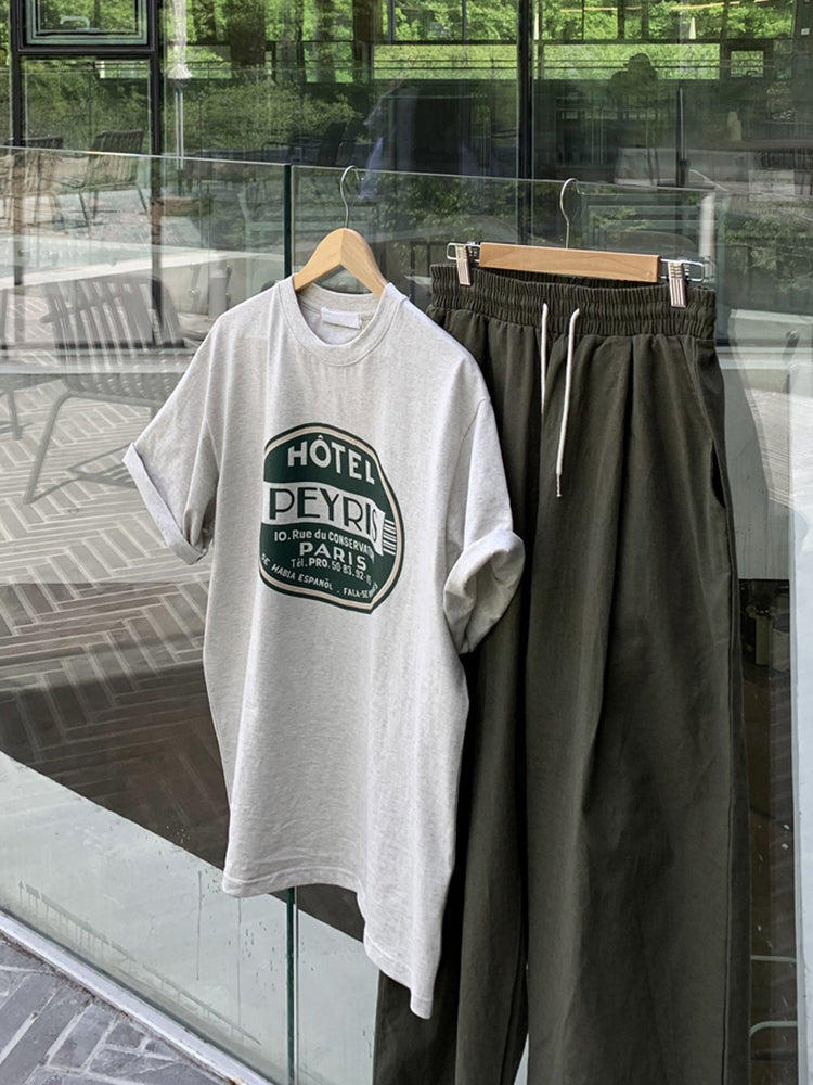 Korean Casual Loose Fit Green Trousers