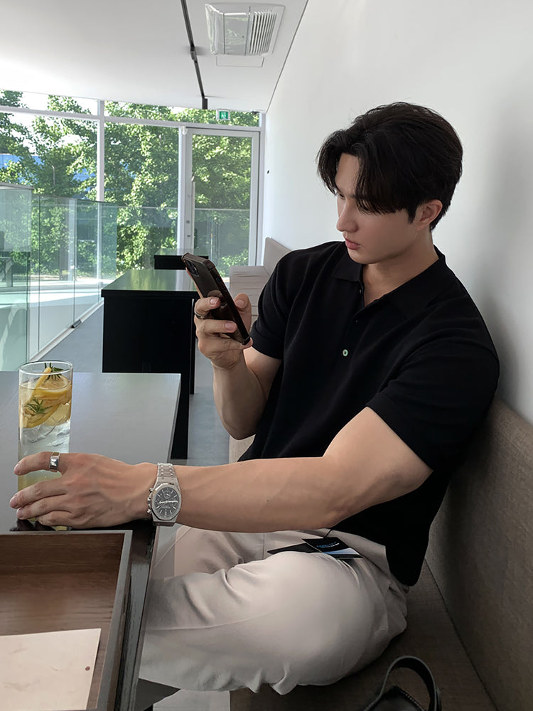 Korean Cool Knit T-shirt