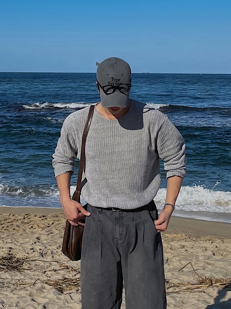 Korean Knit Casual Long Sleeve