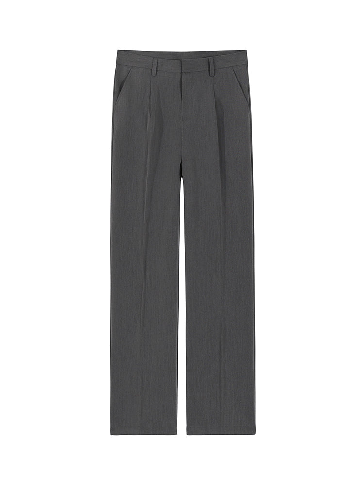 Men's Silk Wide-Leg Casual Pants