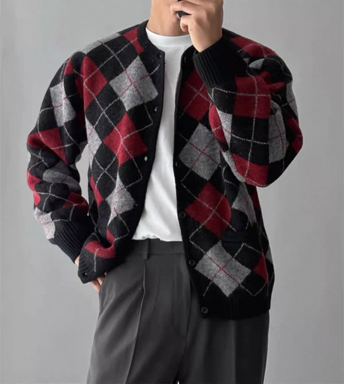 Nordic Mohair Knit Cardigan