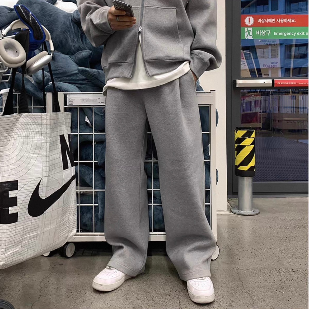 Casual Hooded Cardigan Setup