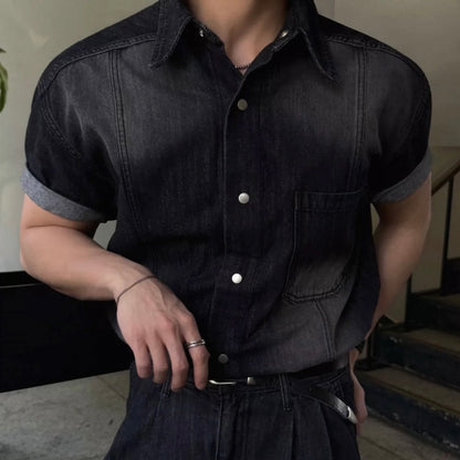 Vintage Washed Denim Shirt