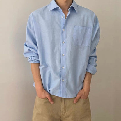 Korean-Style Long Sleeve Shirt