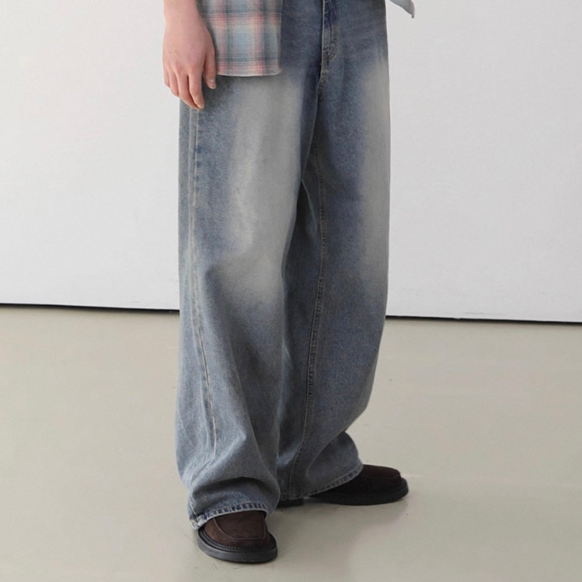 Korean Style Wide-Leg Jeans