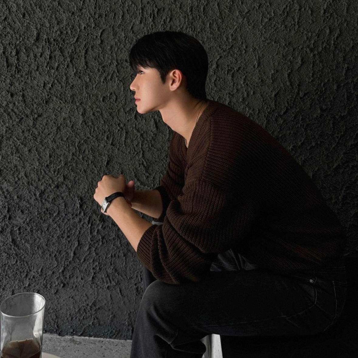 Men's V-Neck Knit Sweater