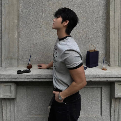 Retro Color Block T-Shirt