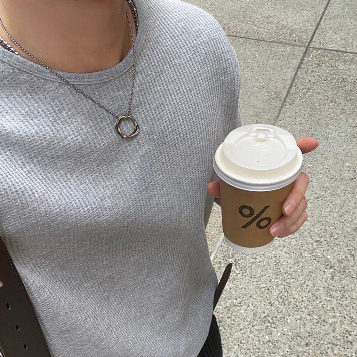 Minimalist Korean Waffle T-Shirt