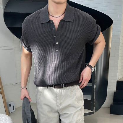 Breathable Casual Knit Polo