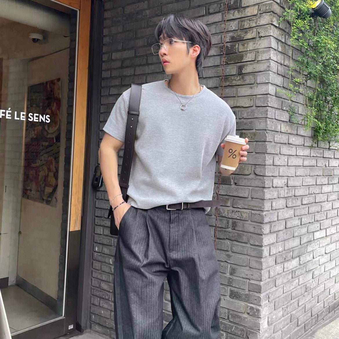 Minimalist Korean Waffle T-Shirt