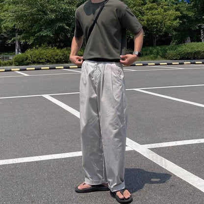 Korean Wide-Leg Sports Pants