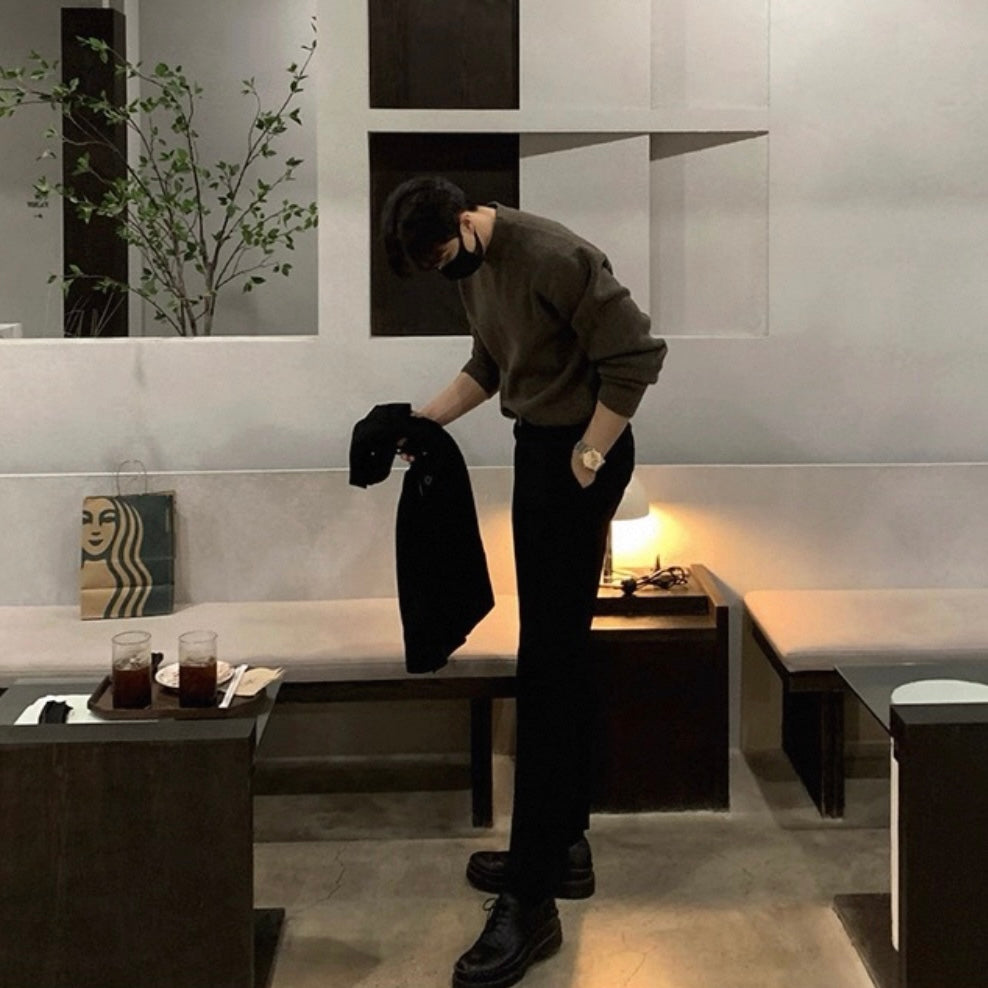 Men's Knit Turtleneck Sweater