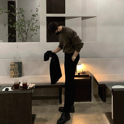 Men's Knit Turtleneck Sweater