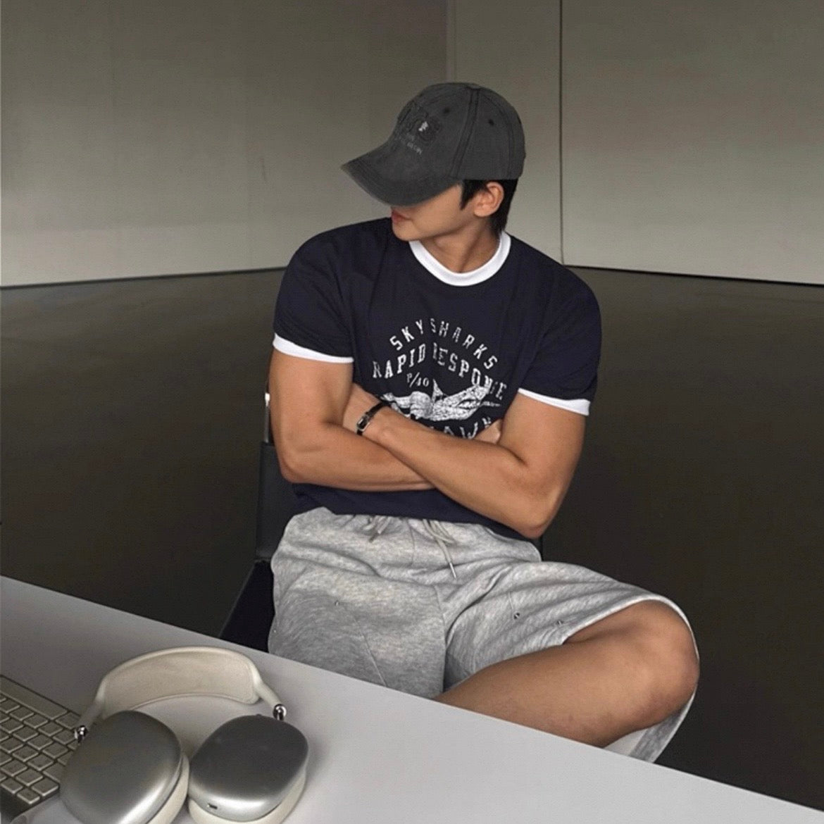 Retro Color Block T-Shirt
