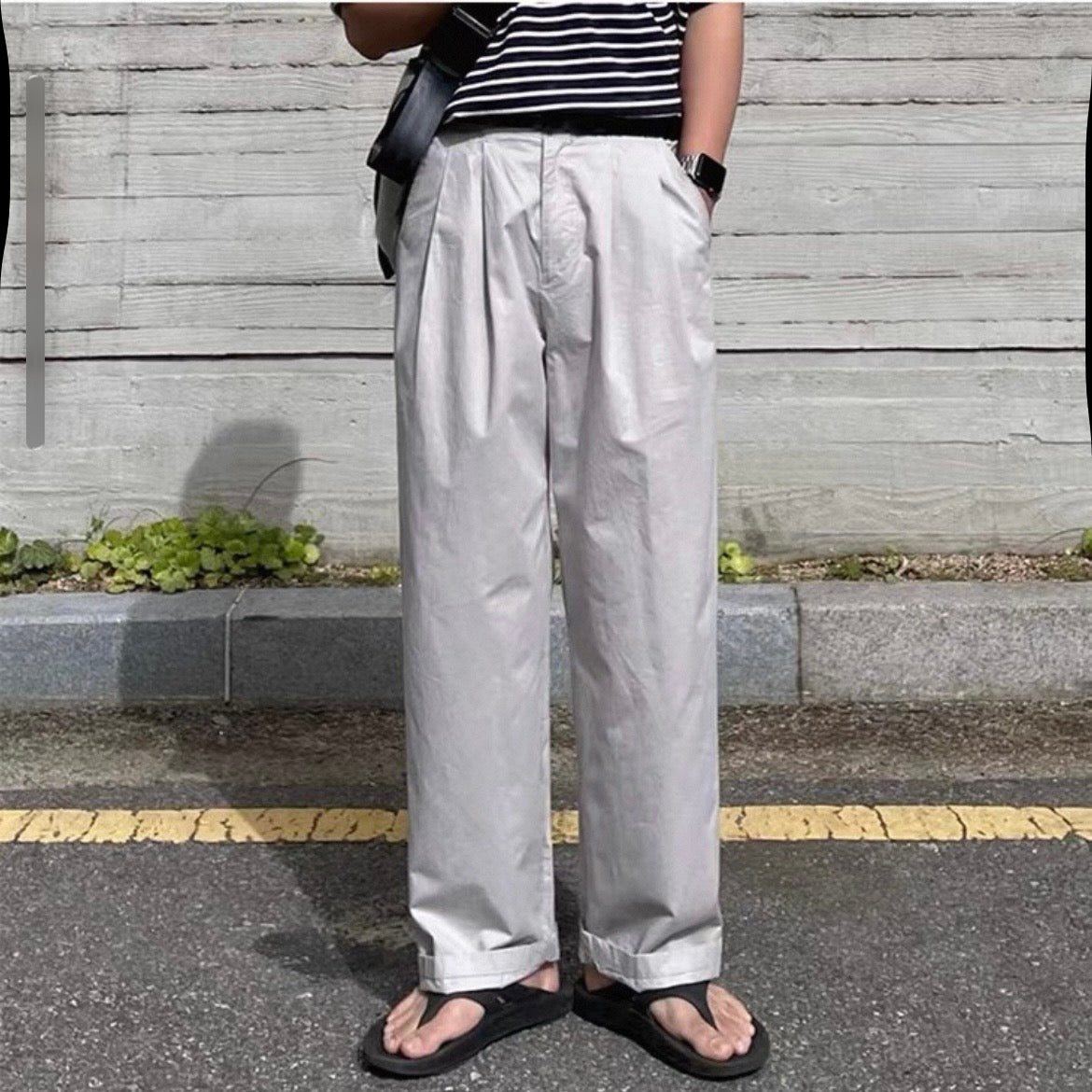 Korean Wide-Leg Sports Pants