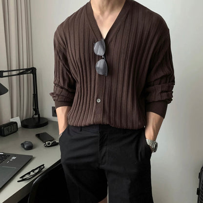 Korean Muscle Knit Cardigan