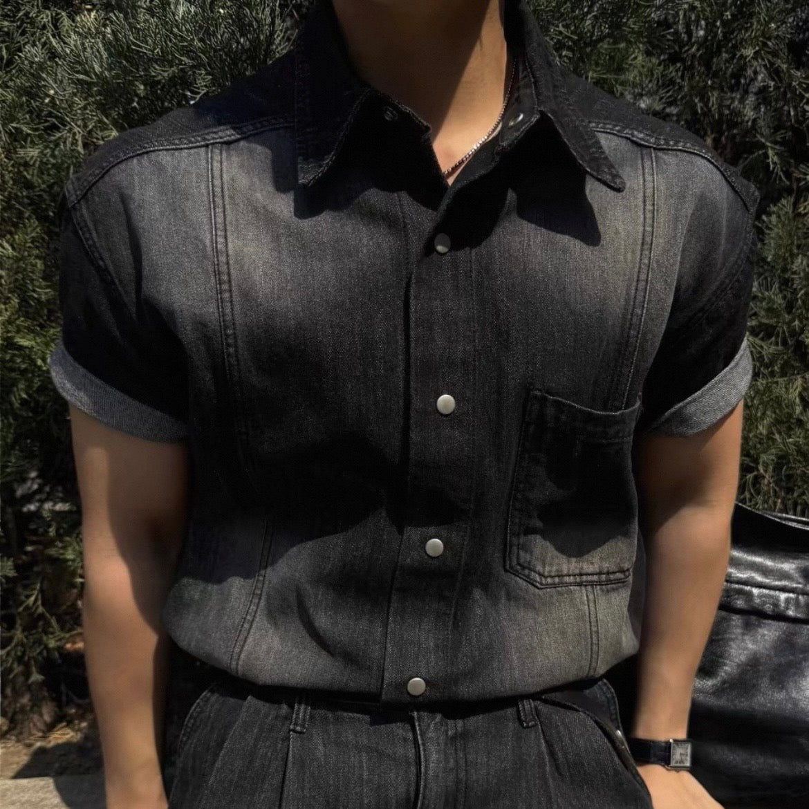 Vintage Washed Denim Shirt